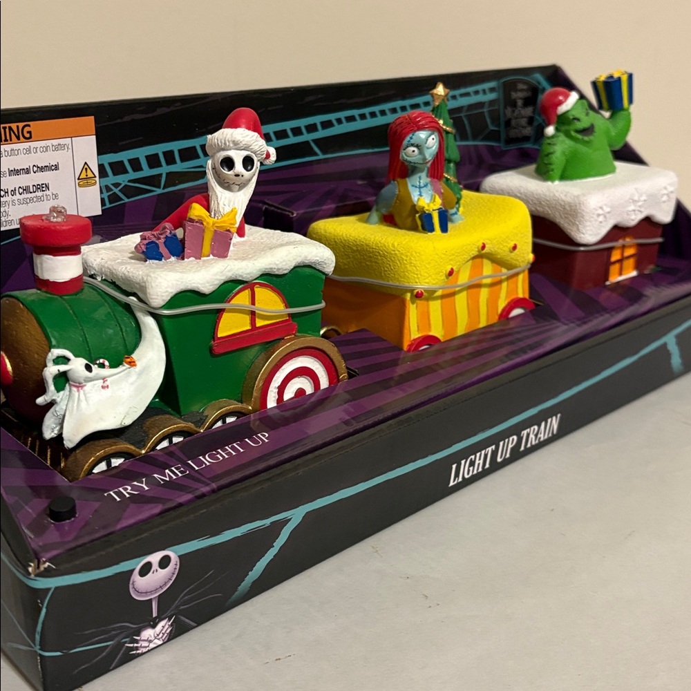 The Nightmare Before Christmas Light-Up Sandy Claws Train New Tim Burtons Disney